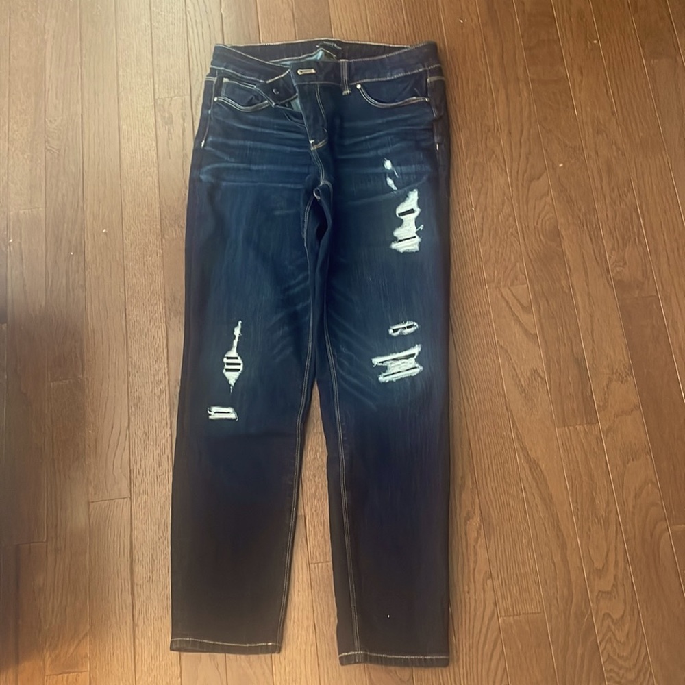 White House black market crop leg jeans size 6